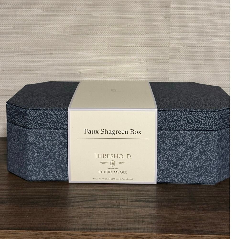 Threshold / Studio McGee Faux Shagree Box - NEW